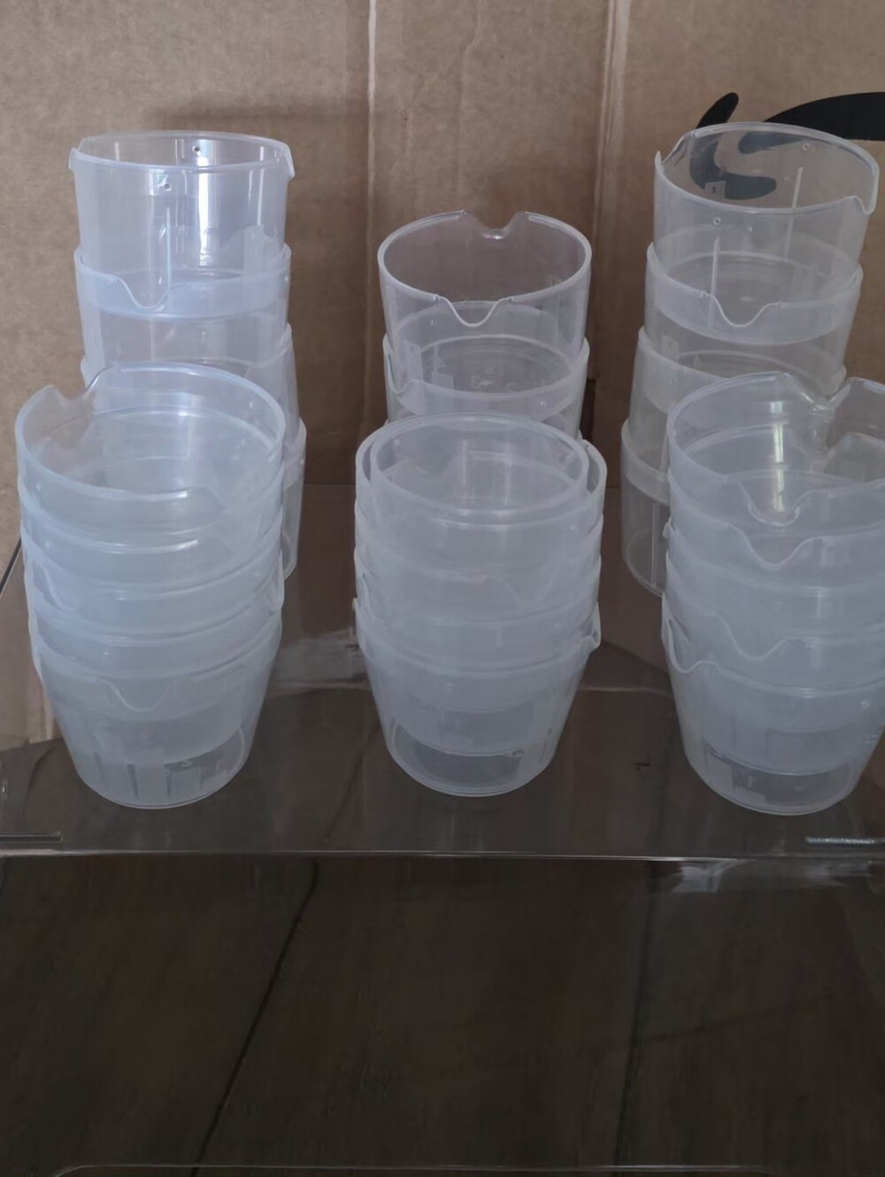 Plastic Cap Cups NEW for Crafts etc. ◇ 26 Count